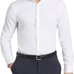 Men Dress Shirts Stretch Slim Fit Long Sleeve Dress Shirts for Men Casual Business Regualr Fit Button Down Shirt