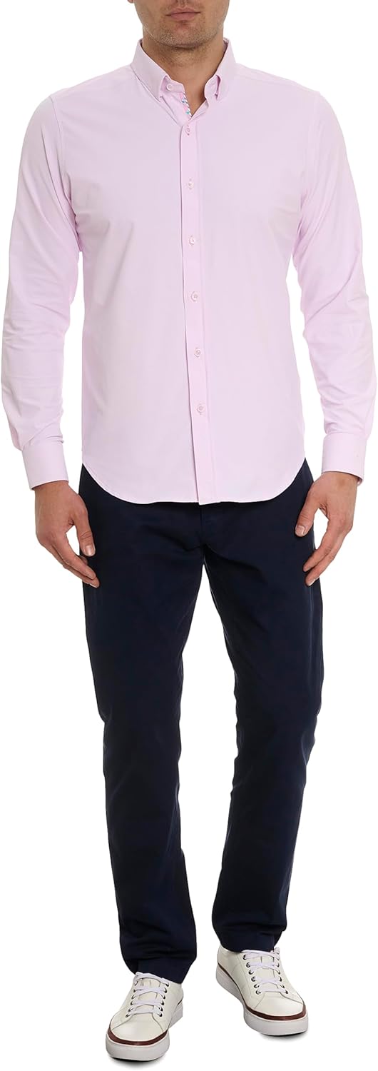 Men Long-Sleeve Button-Down Shirt