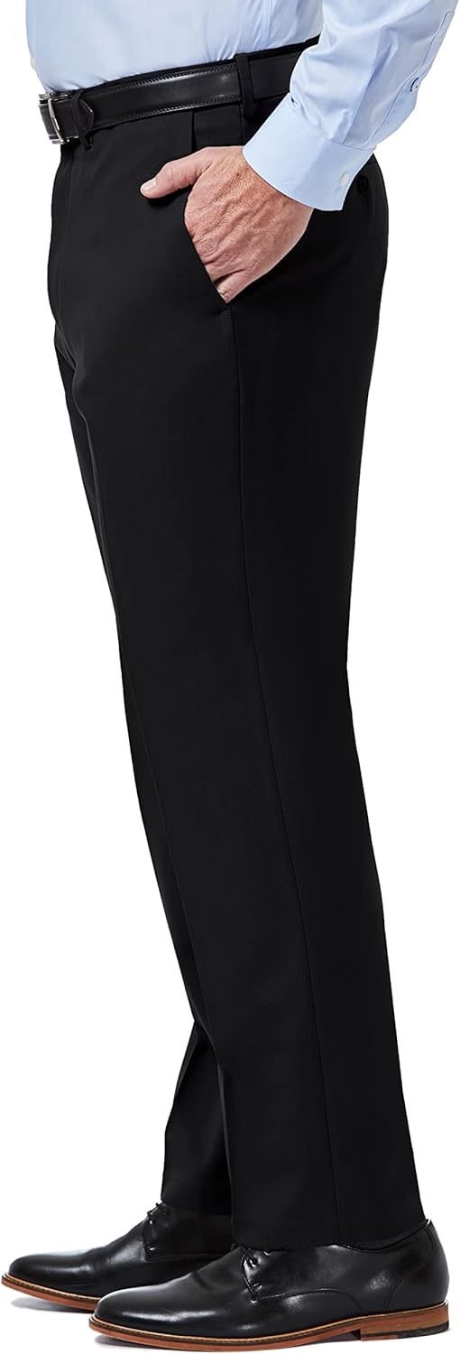 Men's Premium Comfort Classic Fit Flat Front Hidden Comfort Waistband Pant (Regular and Big & Tall Sizes) - Image 2
