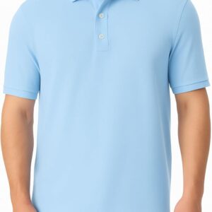 Men Short Sleeve Pique Polo T-Shirt