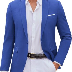 Mens Casual Blazer Suit Jackets One Button Sport Coats Lightweight Business Sports Jackets