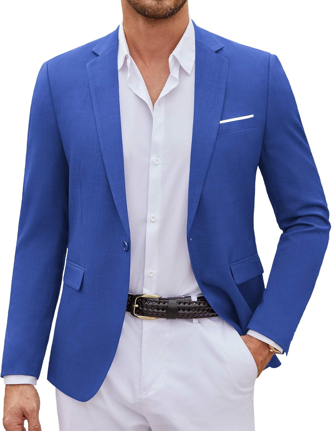 Mens Casual Blazer Suit Jackets One Button Sport Coats Lightweight Business Sports Jackets